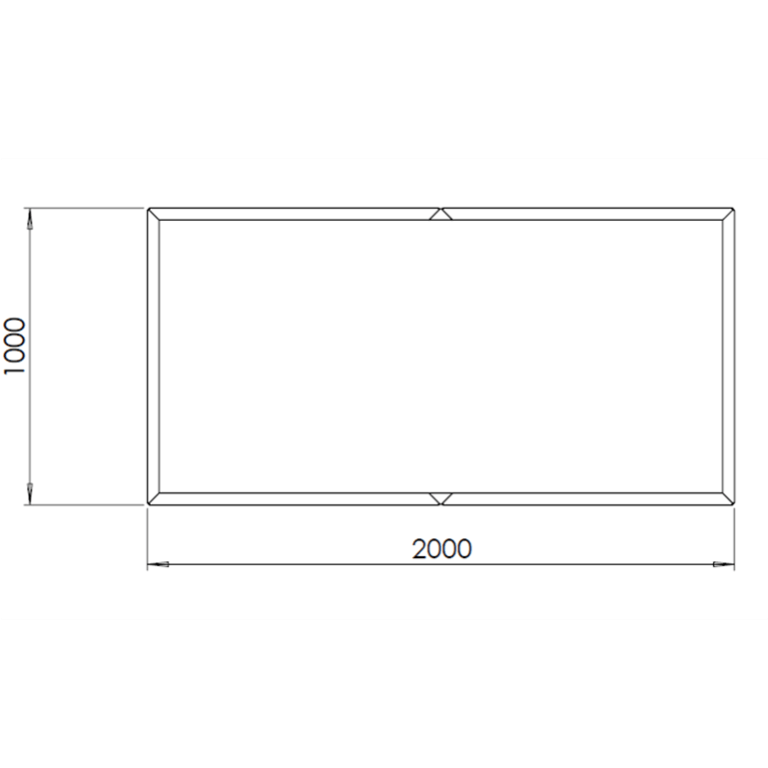 Corteni terasest lillekast Texas xxl 200 x 100 cm