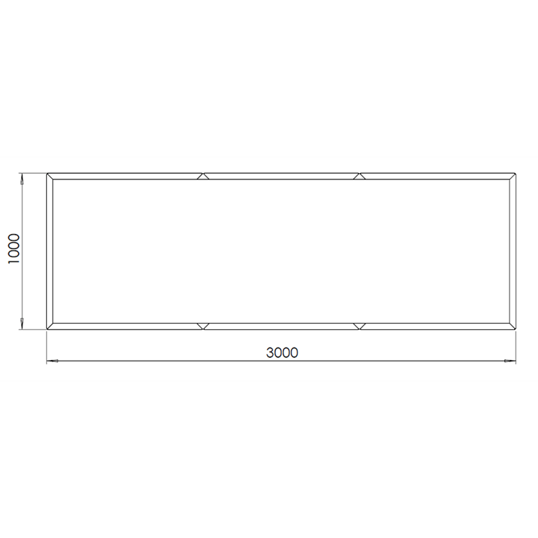 Corteni terasest lillekast Texas xxl 300 x 100 cm