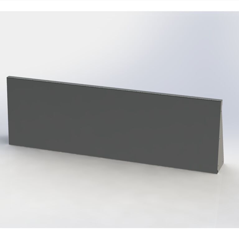 Pulbervärvitud terasest tugisein sirge 150 cm (kõrgus 50 cm)