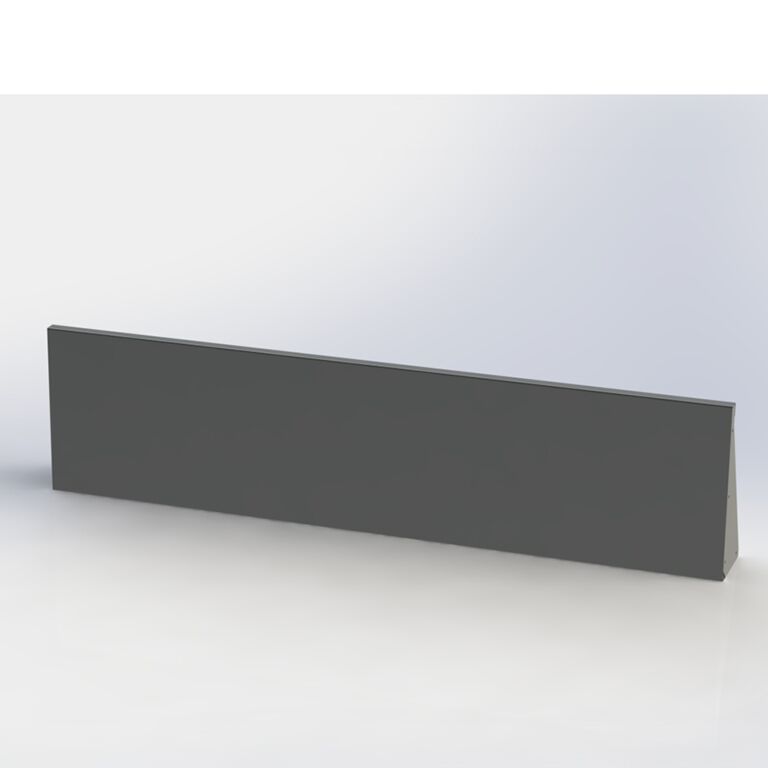Pulbervärvitud terasest tugisein sirge 200 cm (kõrgus 60 cm)