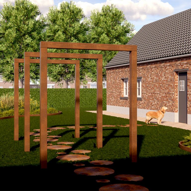 Corteni terasest pergola sirge 200 cm