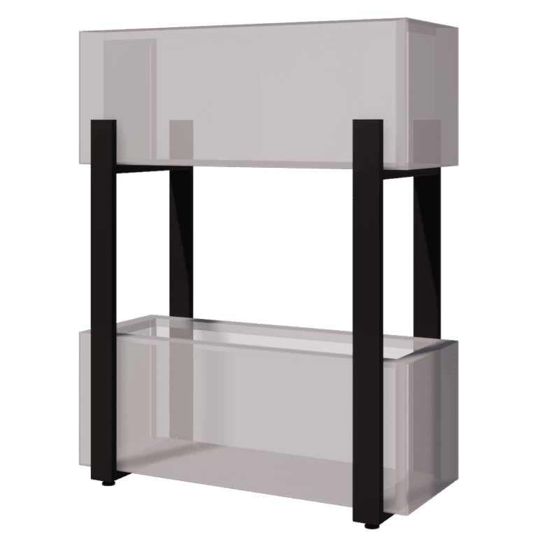 Must lillekast vertikaalne 80 cm