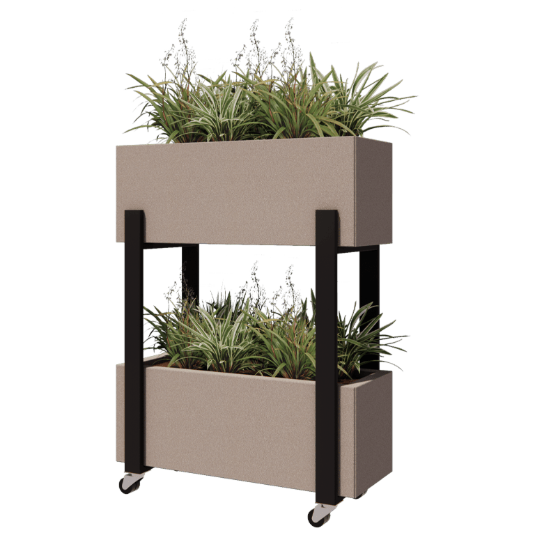 Must lillekast vertikaalne 80 cm