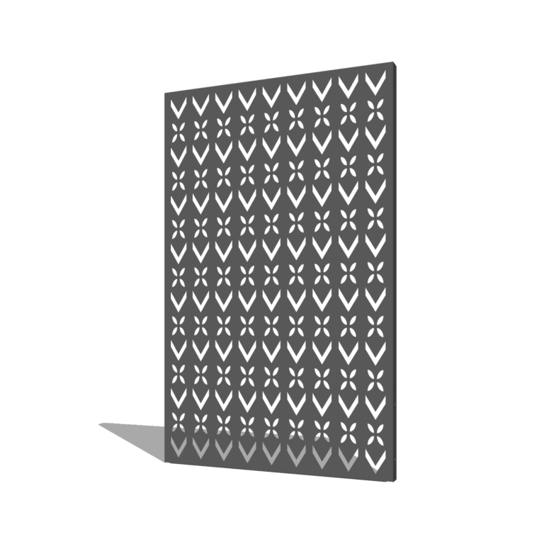 Pulbervärvitud terasest paneel katusemotiiv kompositisoon 1 120 x 6 x 190 cm