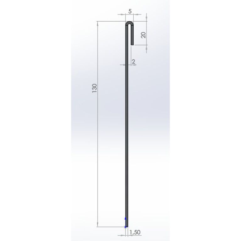 Corteni terasest muruääris tasandatud 13 cm (pikkus 150 cm)