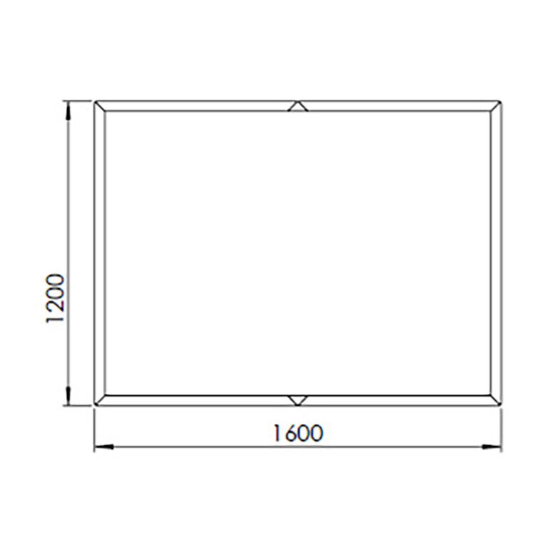 Pulbervärvitud terasest lillekast Texas xxl 160 x 120 cm