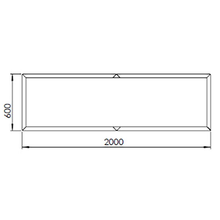 Corteni terasest lillekast Texas xxl 200 x 60 cm