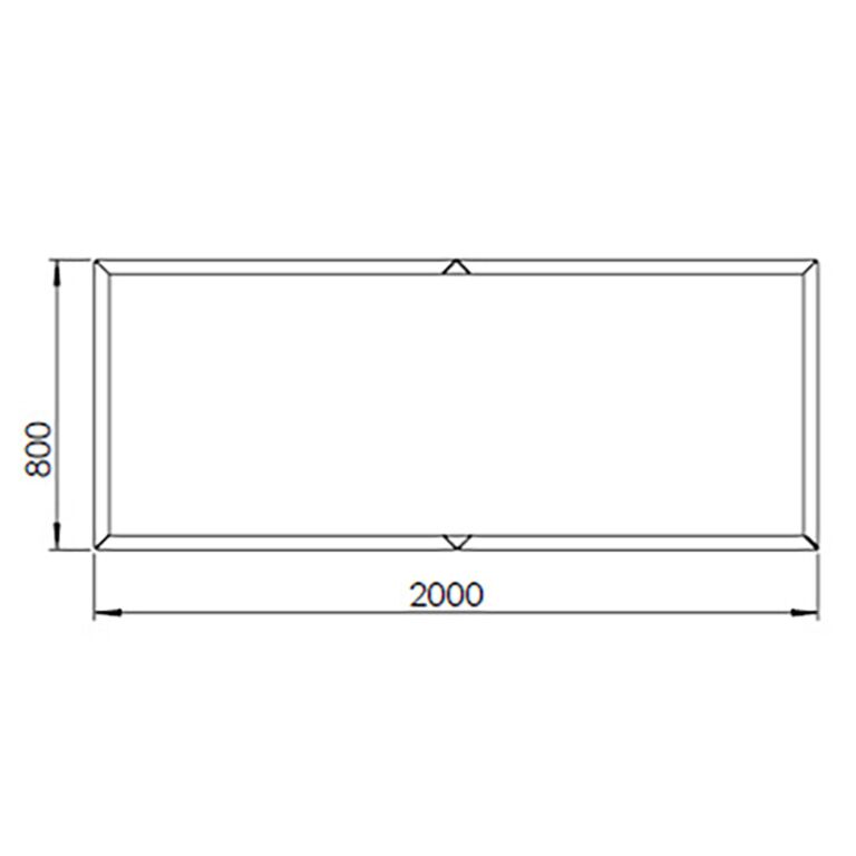 Corteni terasest lillekast Texas xxl 200 x 80 cm