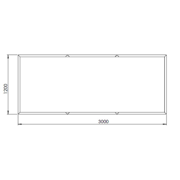 Corteni terasest lillekast Texas xxl 300 x 120 cm