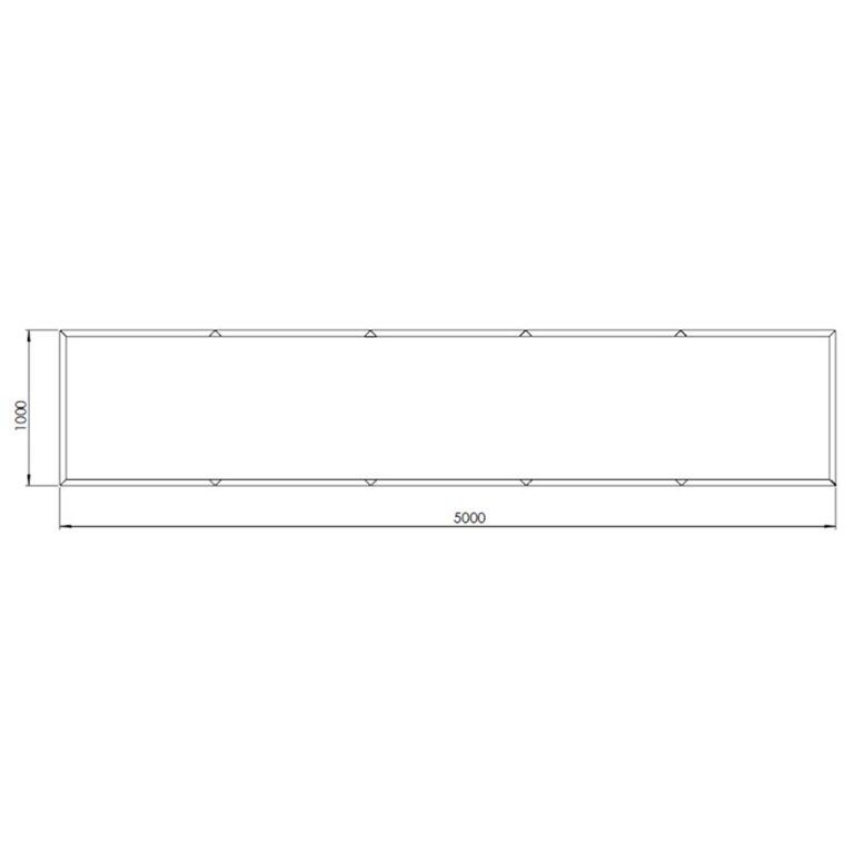Corteni terasest lillekast Texas xxl 500 x 100 cm