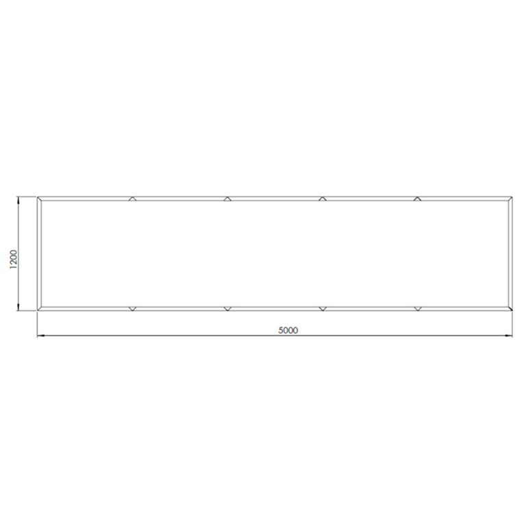 Corteni terasest lillekast Texas xxl 500 x 120 cm