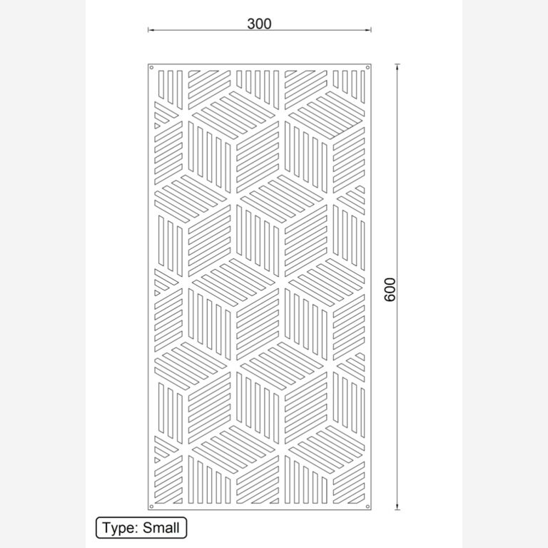 Corteni terasest seinadekoratsioonid Geomeetrilised kujundid 1.0 *OP=OP