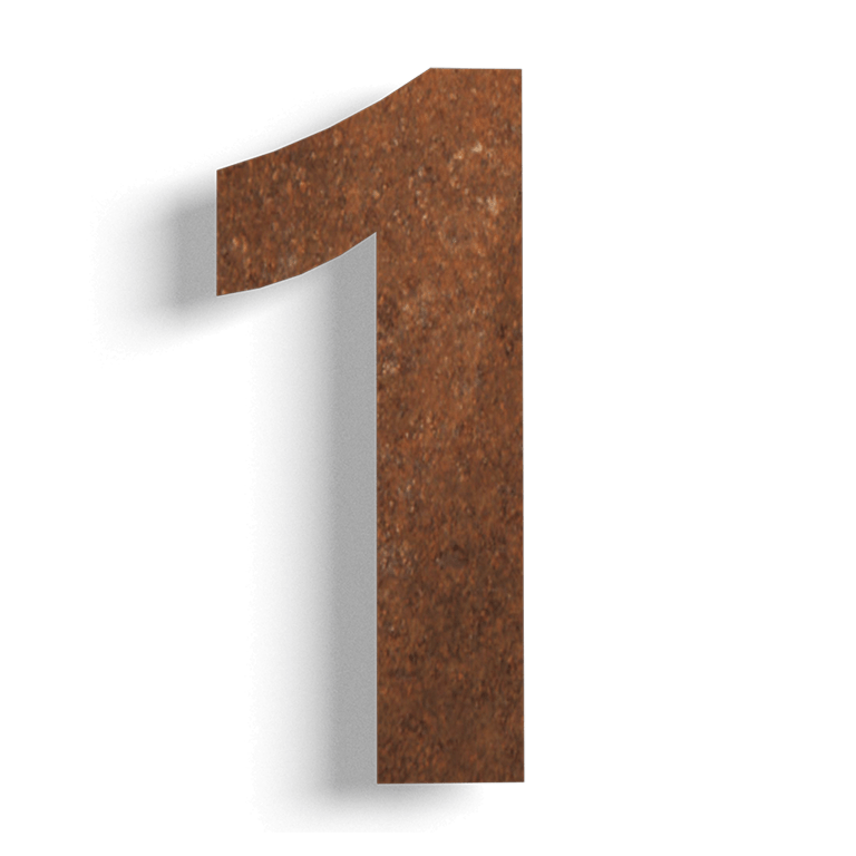 majanumber Corten teras (plaat) 1 - 15 cm