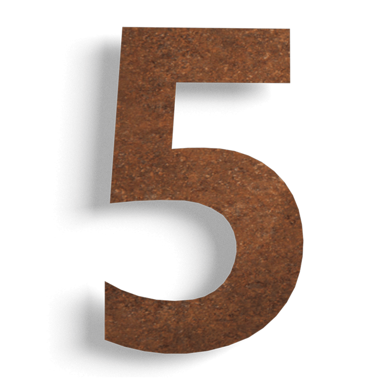 majanumber Corten teras (plaat) 5 - 15 cm