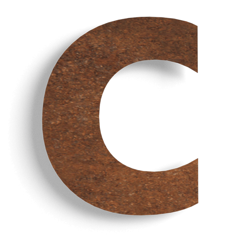 majanumber Corten teras (plaat) c - 10 cm
