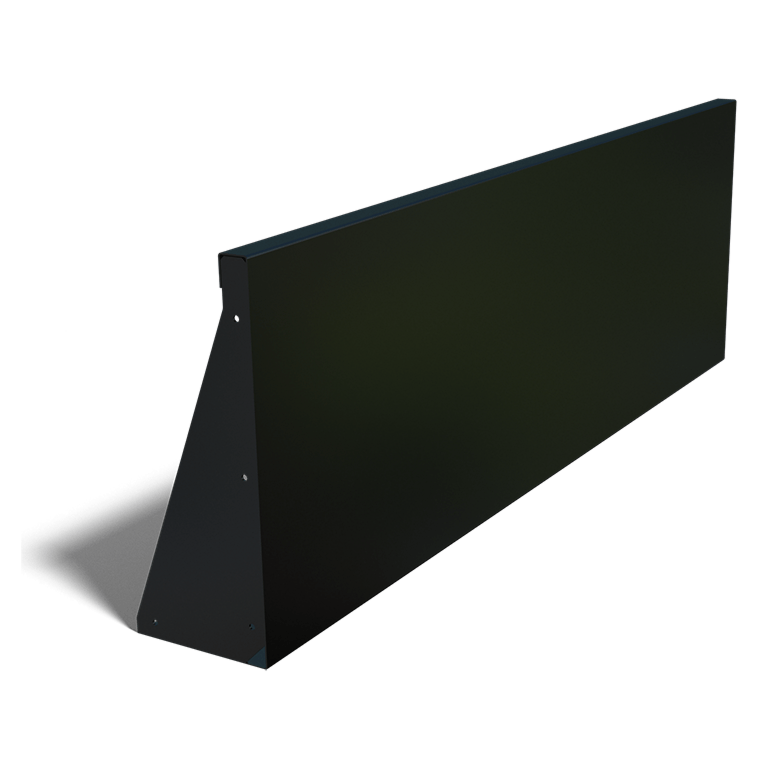 Pulbervärvitud terasest tugisein sirge 150 cm (kõrgus 50 cm)