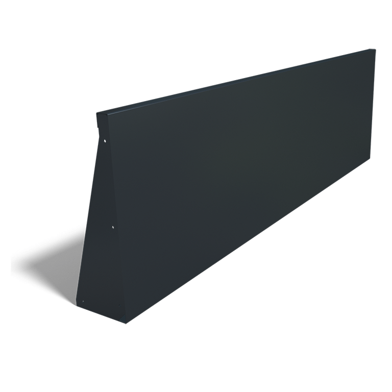 Pulbervärvitud terasest tugisein sirge 200 cm (kõrgus 60 cm)