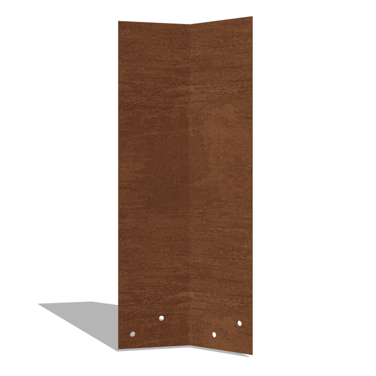 ühendusplaat Corten teras 45º kõrge XL 45 cm
