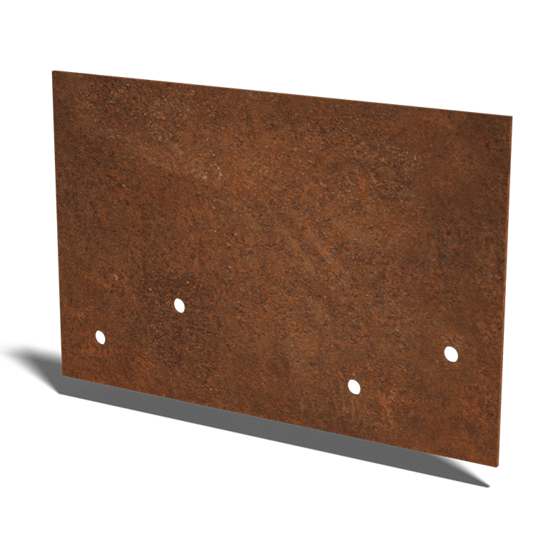 ühendusplaat sirge Corten terasest keskmine 22 - 25 cm