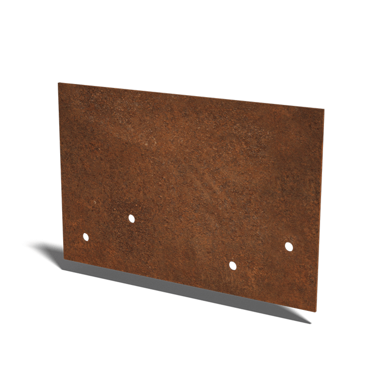 ühendusplaat sirge Corten terasest kiht 12 - 15 cm