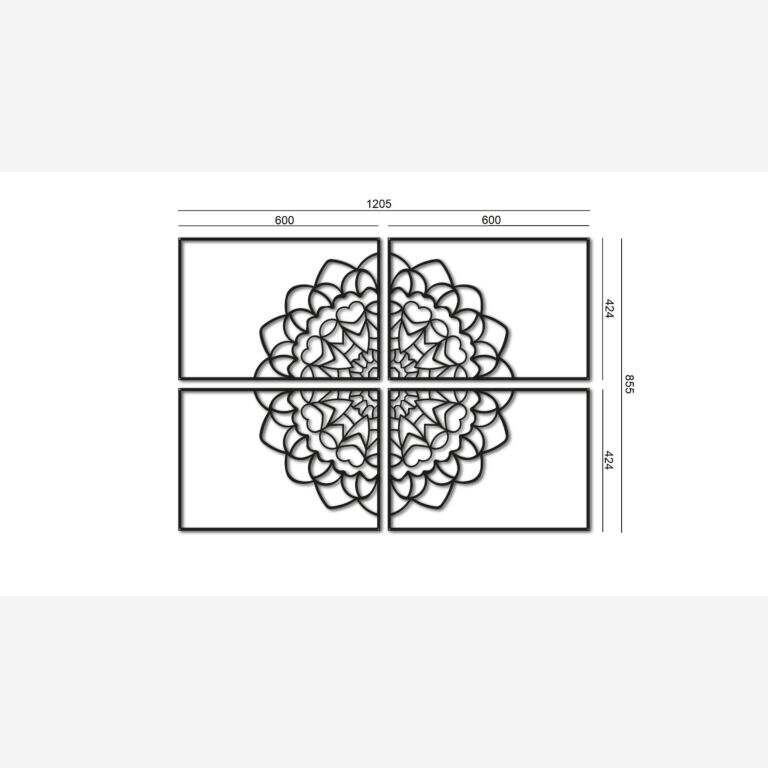 Metallist seinakaunistus Mandala *OP=OP