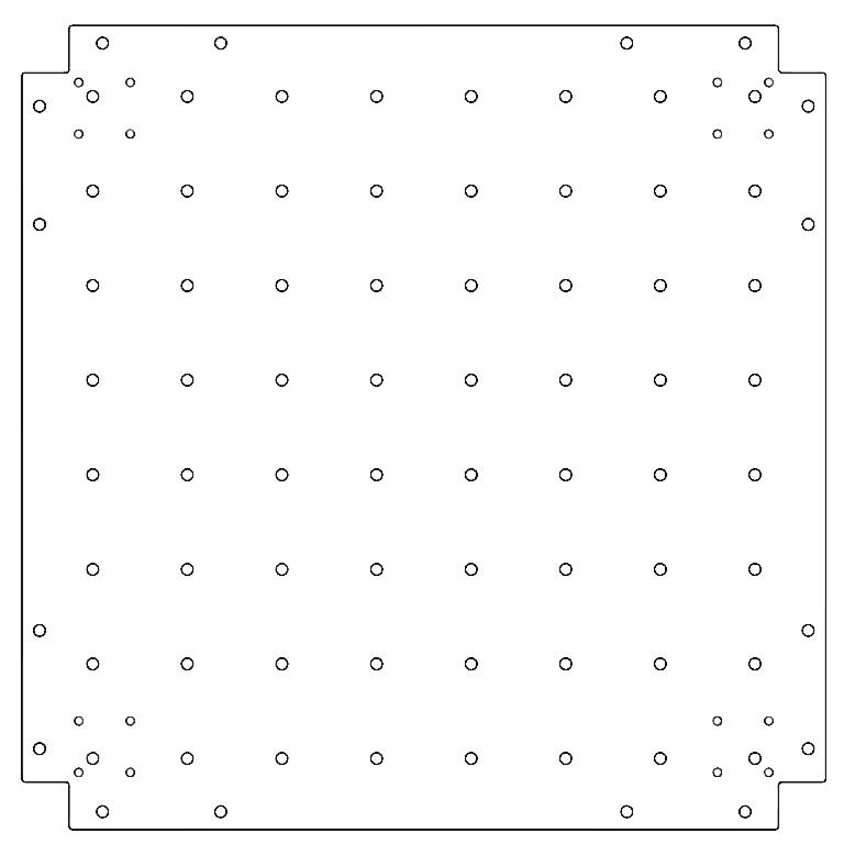 alusplaat Tsingitud teras 70 x 70 cm