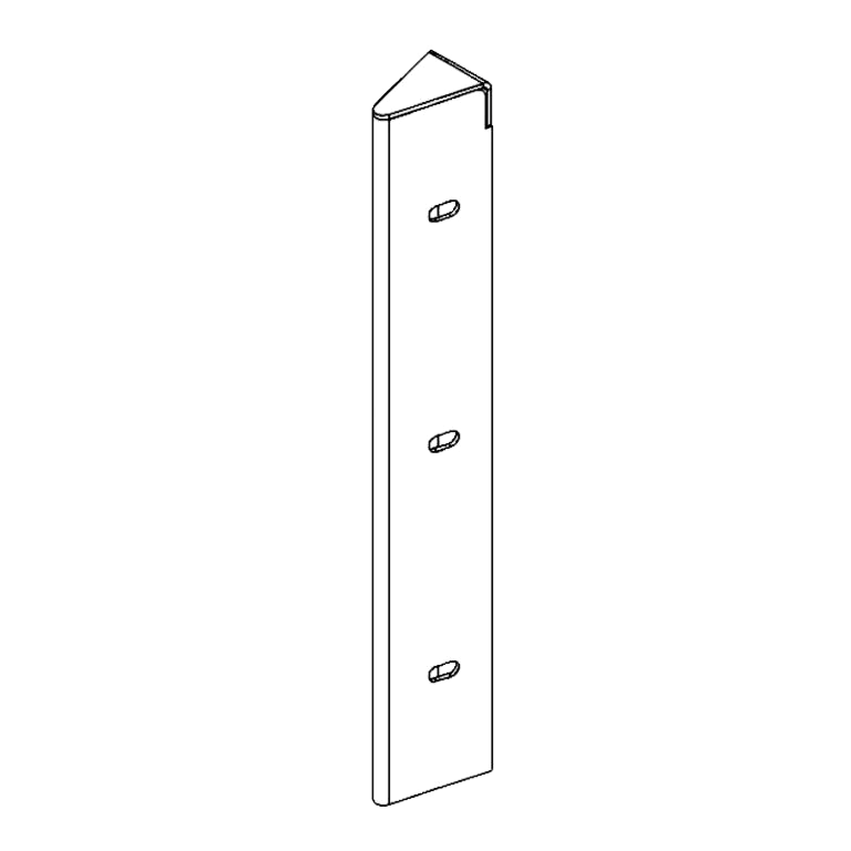nurgaelement Corten teras 30° 30 cm