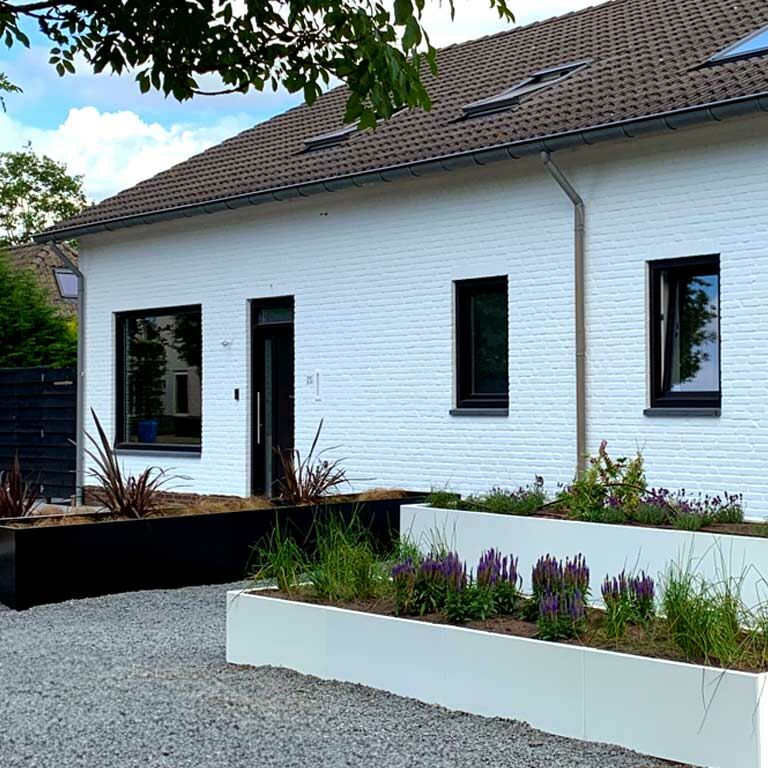 Pulbervärvitud terasest lillekast Texas xxl 400 x 100 cm