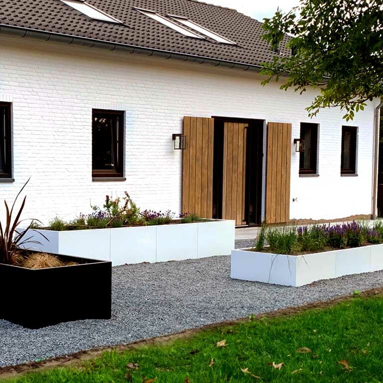 Pulbervärvitud terasest lillekast Texas xxl 500 x 120 cm