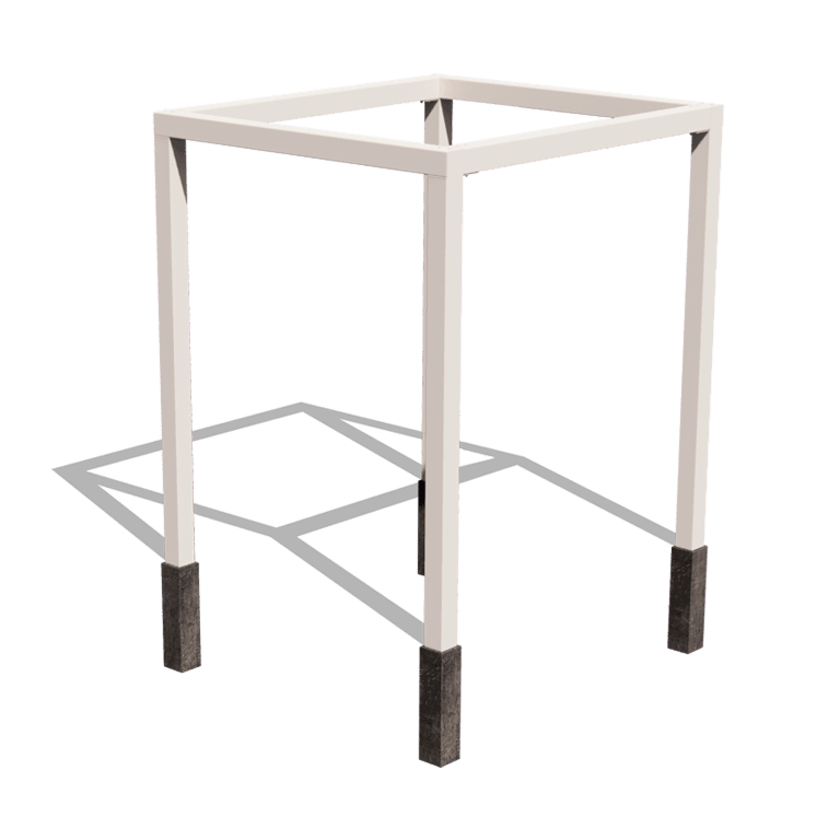 Pulbervärvitud terasest pergola süsteem ruut 224 x 200 cm