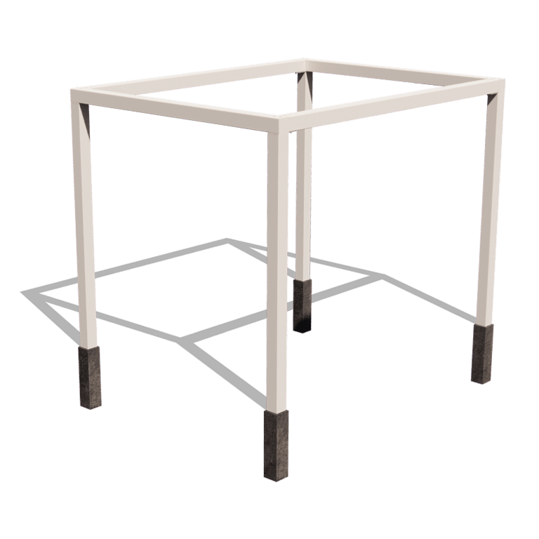 Pulbervärvitud terasest pergola süsteem ruut 324 x 250 cm