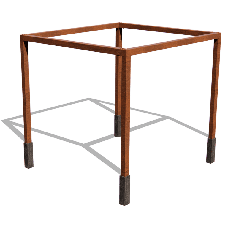 Corteni terasest pergola süsteem ruut 324 x 300 cm