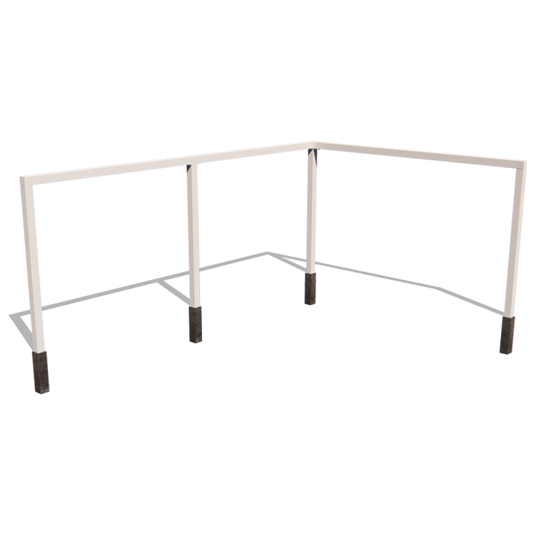 Pulbervärvitud terasest pergola nurgasüsteemid 600 x 412 cm