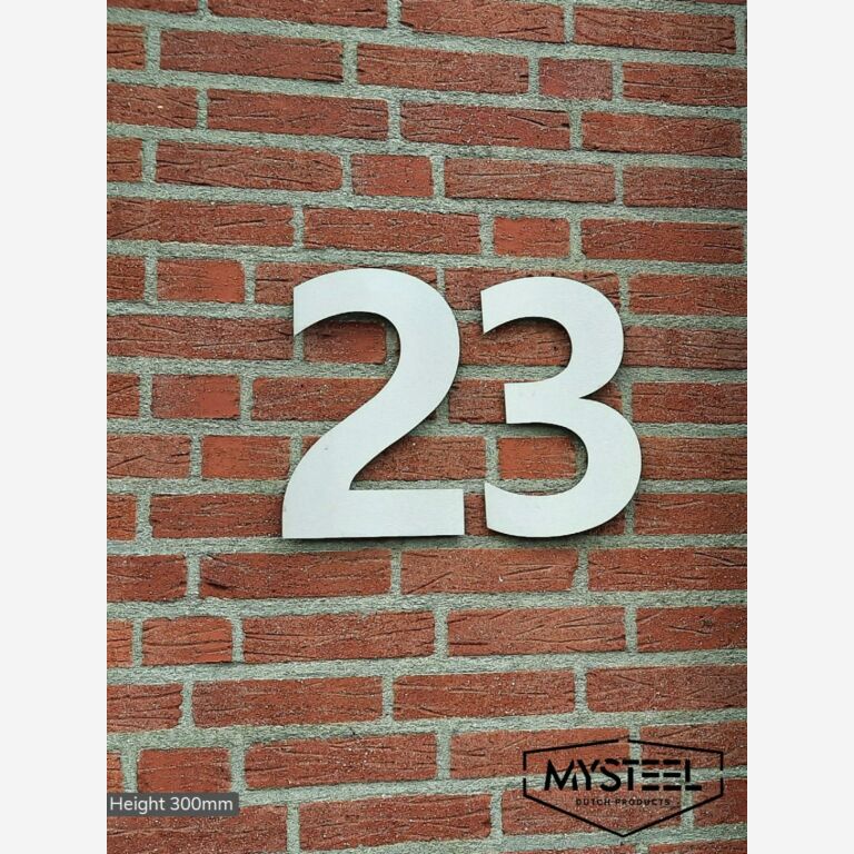 Roostevabast terasest majanumber 7 - 30 cm