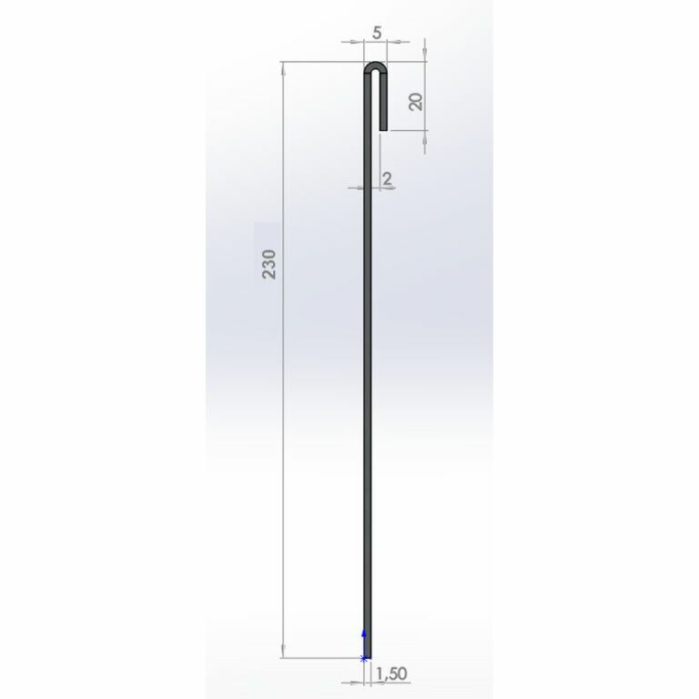 Corteni terasest muruääris tasandatud 23 cm (pikkus 150 cm)