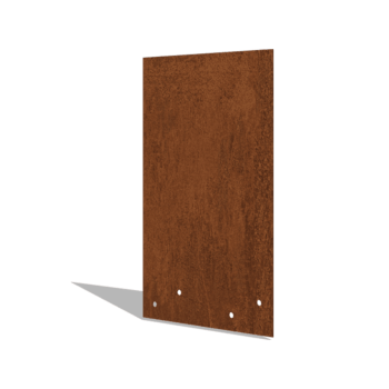 ühendusplaat sirge Corten terasest kõrge 34 - 37,5 cm