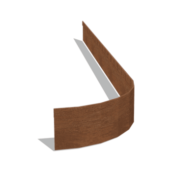 Corteni terasest muruääris tasandatud FLEX 13 cm (pikkus 150 cm)