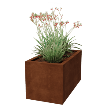 Keevitatud Corten-terasest lillekast Montana 100 x 50 x 50 cm
