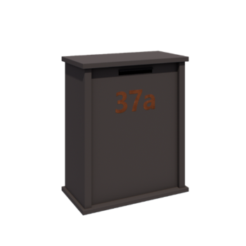 Terasest postkast - Arizona L - 80 x 40 x 100 cm - RAL7016 matt (antratsiithall)