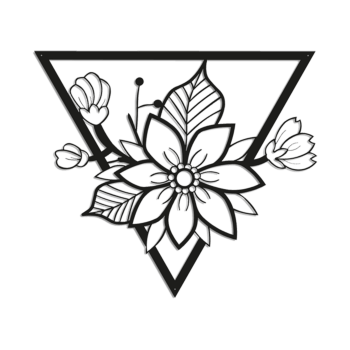 Metallist seinadekoratsioonid Lill 1.0