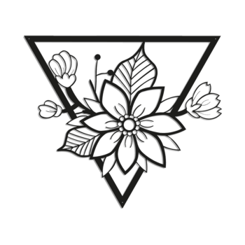 Terasest seinakaunistus - Lill 1.0 Small - 50 x 57 cm