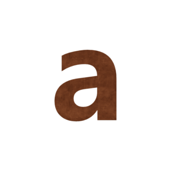Corten terasest majanumber A - 43,4 x 50 cm
