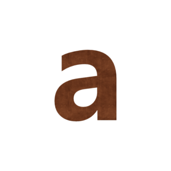 Corten terasest majanumber A - 8,7 x 10 cm - Isekleepuv