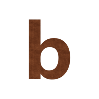 Corten terasest majanumber B - 9,9 x 15 cm - Isekleepuv