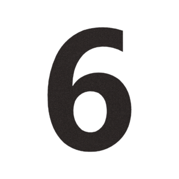 Roostevabast terasest majanumber Must 6 - 15 cm