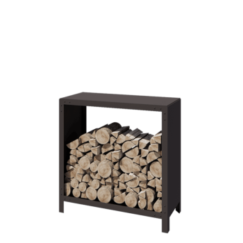Terasest küttepuude hoidja - Indiana - 100 x 40 x 100 cm - RAL7016 matt (antratsiithall)