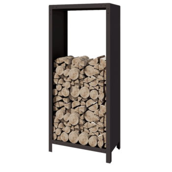 Terasest küttepuude hoidja - Indiana - 80 x 40 x 180 cm - RAL7016 matt (antratsiithall)