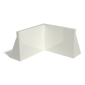 Terasest tugisein - Sisenurk - 50 x 50 x 40 cm - RAL9010 matt (valge)