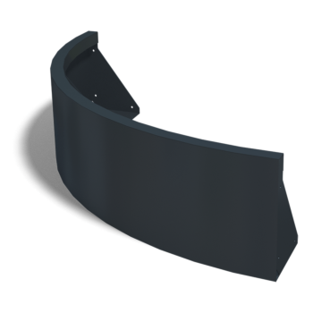 Terasest tugisein - Väline kurv - 100 x 100 x 30 cm - RAL9010 matt (valge)