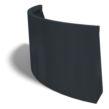 Terasest tugisein - Väline kurv - 100 x 100 x 60 cm - RAL9010 matt (valge)